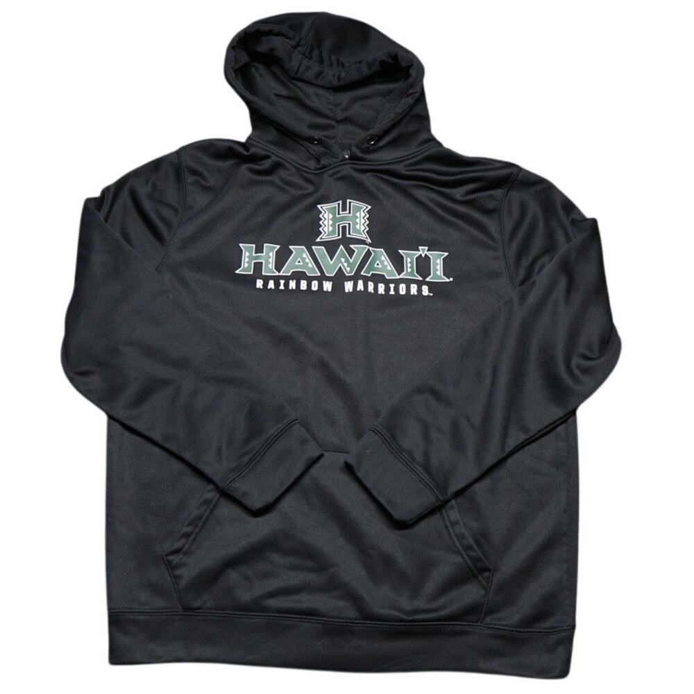 Colosseum Hawaii Rainbow Warriors Hoodie XL Black Pullover NCAA Athletic Hoodie